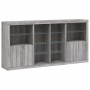 Aparador con luces LED gris Sonoma 202x37x100 cm von , Sideboards - Ref: Foro24-3209189, Preis: 292,07 €, Rabatt: %