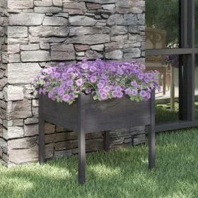 Solid gray pine wood planter 70x70x70 cm by vidaXL, Pots and planters - Ref: Foro24-810813, Price: 46,29 €, Discount: %
