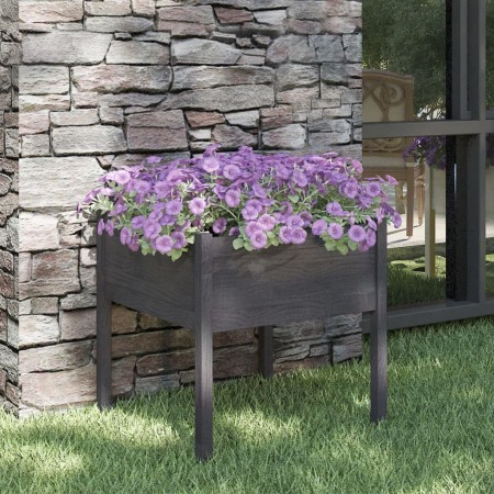 Solid gray pine wood planter 70x70x70 cm by vidaXL, Pots and planters - Ref: Foro24-810813, Price: 46,68 €, Discount: %