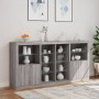Aparador con luces LED gris Sonoma 202x37x100 cm von , Sideboards - Ref: Foro24-3209189, Preis: 292,07 €, Rabatt: %