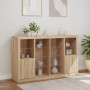Aparador con luz LED 3 piezas madera de ingeniería roble sonoma von , Sideboards - Ref: Foro24-3209137, Preis: 245,67 €, Raba...