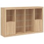 Aparador con luz LED 3 piezas madera de ingeniería roble sonoma von , Sideboards - Ref: Foro24-3209137, Preis: 245,67 €, Raba...