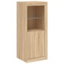 Aparador con luz LED 3 piezas madera de ingeniería roble sonoma von , Sideboards - Ref: Foro24-3209137, Preis: 245,67 €, Raba...
