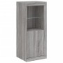 Aparador con luz LED 3 pzas madera de ingeniería gris Sonoma von , Sideboards - Ref: Foro24-3209140, Preis: 231,06 €, Rabatt: %