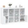 Aparadores con luces LED 3 piezas madera de ingeniería blanco von , Sideboards - Ref: Foro24-3209135, Preis: 251,78 €, Rabatt: %