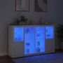 Aparadores con luces LED 3 piezas madera de ingeniería blanco von , Sideboards - Ref: Foro24-3209135, Preis: 251,78 €, Rabatt: %