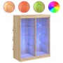 Aparador con luces LED roble Sonoma 81x37x100 cm | Foro24.es | Tu tienda online para hogar, jardín y más Foro24.es