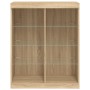 Aparador con luces LED roble Sonoma 81x37x100 cm | Foro24.es | Tu tienda online para hogar, jardín y más Foro24.es