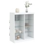 Aparador con luces LED blanco 81x37x100 cm by , Sideboards - Ref: Foro24-836714, Price: 92,42 €, Discount: %