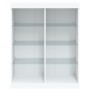 Aparador con luces LED blanco 81x37x100 cm by , Sideboards - Ref: Foro24-836714, Price: 92,42 €, Discount: %