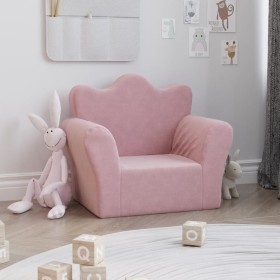 Sofá para niños felpa suave rosa by , Baby and Toddler Furniture - Ref: Foro24-357045, Price: 31,34 €, Discount: %