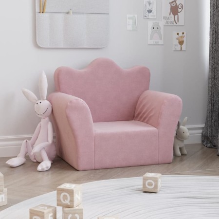 Sofá para niños felpa suave rosa by , Baby and Toddler Furniture - Ref: Foro24-357045, Price: 31,34 €, Discount: %