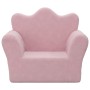 Sofá para niños felpa suave rosa by , Baby and Toddler Furniture - Ref: Foro24-357045, Price: 31,34 €, Discount: %