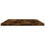 Estantes pared 4 uds madera ingeniería roble humo 60x30x1,5 cm