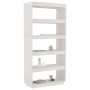 Regal/Raumteiler aus weißer Kiefer 80x35x167 cm von vidaXL, Bücherregale und Regale - Ref: Foro24-810895, Preis: 126,11 €, Ra...