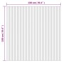 Alfombra rectangular bambú color natural claro 100x100 cm von , Teppiche - Ref: Foro24-376801, Preis: 21,04 €, Rabatt: %