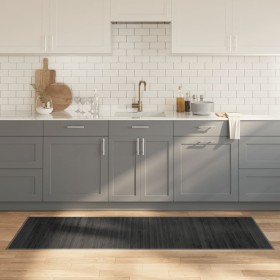 Alfombra rectangular bambú gris 70x200 cm von , Teppiche - Ref: Foro24-376874, Preis: 23,69 €, Rabatt: %