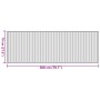 Alfombra rectangular bambú gris 70x200 cm von , Teppiche - Ref: Foro24-376874, Preis: 23,69 €, Rabatt: %