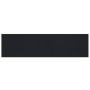 Alfombra rectangular bambú negro 80x300 cm