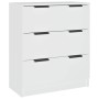 Aparador de madera contrachapada blanco 60x30x70 cm | Foro24.es | Tu tienda online para hogar, jardín y más Foro24.es