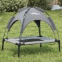 Cama para perros con dosel antracita tela oxford y acero | Foro24.es | Tu tienda online para hogar, jardín y más Foro24.es