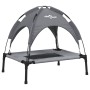 Cama para perros con dosel antracita tela oxford y acero | Foro24.es | Tu tienda online para hogar, jardín y más Foro24.es