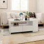 Weißer Couchtisch aus Holzwerkstoff, 102 x 55 x 42 cm von vidaXL, Couchtisch - Ref: Foro24-810917, Preis: 86,83 €, Rabatt: %