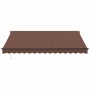 Toldo retráctil automático marrón 400x300 cm by , Awnings - Ref: Foro24-3215715, Price: 378,67 €, Discount: %
