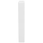 Soportes estante de lavabo 2 unidades trapecio acero blanco