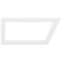 Soportes estante de lavabo 2 unidades trapecio acero blanco