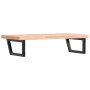 Estante de lavabo de pared de acero y madera maciza de haya by , bathroom vanities - Ref: Foro24-3302439, Price: 144,10 €, Di...