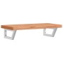 Estante de lavabo de pared de acero y madera maciza de haya by , bathroom vanities - Ref: Foro24-3302374, Price: 107,90 €, Di...