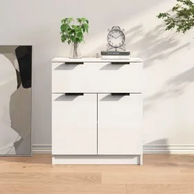 Glossy white plywood sideboard 60x30x70 cm by vidaXL, Sideboards - Ref: Foro24-811094, Price: 81,06 €, Discount: %