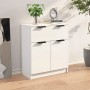 Hochglanzweißes Sperrholz-Sideboard 60x30x70 cm von vidaXL, Sideboards - Ref: Foro24-811094, Preis: 82,63 €, Rabatt: %