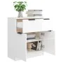 Hochglanzweißes Sperrholz-Sideboard 60x30x70 cm von vidaXL, Sideboards - Ref: Foro24-811094, Preis: 81,06 €, Rabatt: %
