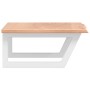Estante de lavabo de pared de acero y madera maciza de roble by , bathroom vanities - Ref: Foro24-3302606, Price: 83,26 €, Di...