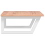 Estante de lavabo de pared de acero y madera maciza de roble by , bathroom vanities - Ref: Foro24-3302610, Price: 95,36 €, Di...