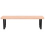 Estante de lavabo de pared de acero y madera maciza de haya von , Badezimmerwaschtische - Ref: Foro24-3302523, Preis: 169,76 ...
