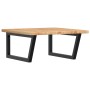 Estante de lavabo de pared de acero y madera maciza de roble von , Badezimmerwaschtische - Ref: Foro24-3302479, Preis: 102,97...