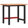 Banco de trabajo madera maciza haya rectangular 100x60x83 cm | Foro24.es | Tu tienda online para hogar, jardín y más Foro24.es