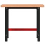 Banco de trabajo madera maciza haya rectangular 100x60x83 cm | Foro24.es | Tu tienda online para hogar, jardín y más Foro24.es