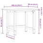 Banco de trabajo madera maciza haya rectangular 100x60x83 cm | Foro24.es | Tu tienda online para hogar, jardín y más Foro24.es