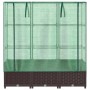 Arriate con cubierta invernadero aspecto ratán 120x40x138 cm von , Töpfe und Pflanzgefäße - Ref: Foro24-4015801, Preis: 104,4...