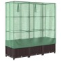 Arriate con cubierta invernadero aspecto ratán 120x40x138 cm von , Töpfe und Pflanzgefäße - Ref: Foro24-4015801, Preis: 104,4...