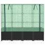 Arriate con cubierta invernadero aspecto ratán 160x40x153 cm by , Pots and planters - Ref: Foro24-4015817, Price: 174,74 €, D...