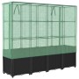 Arriate con cubierta invernadero aspecto ratán 160x40x153 cm by , Pots and planters - Ref: Foro24-4015817, Price: 174,74 €, D...