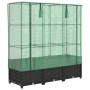 Arriate con cubierta invernadero aspecto ratán 120x40x138 cm by , Pots and planters - Ref: Foro24-4015815, Price: 94,54 €, Di...