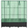 Arriate con cubierta invernadero aspecto ratán 120x40x138 cm by , Pots and planters - Ref: Foro24-4015815, Price: 94,54 €, Di...