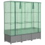 Arriate con cubierta invernadero aspecto ratán 120x40x138 cm by , Pots and planters - Ref: Foro24-4015857, Price: 104,13 €, D...