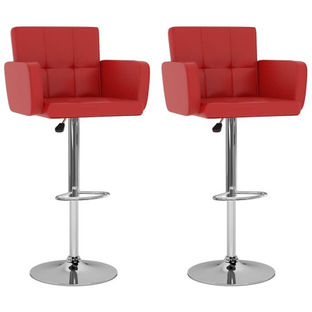 Taburetes de cocina 2 unidades cuero sintético rojo | Foro24.es | Tu tienda online para hogar, jardín y más Foro24.es